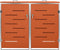 vidaXL - Containerberging - dubbel - 138x77,5x112,5 - cm - roestvrij - staal