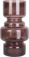 Present Time Vaas Courtly - Glas Chocolade Bruin - Large - 14x25cm - Scandinavisch