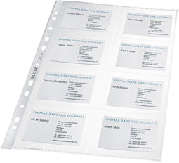 Leitz Premium Showtas voor Visitekaartjes - PP - A4 - 10 stuks - Transparant