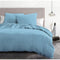 HOME LINGE PASSION - Dekbedovertrekset 3-delig - Microvezel 220 x 240 cm - Hemelsblauw