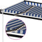 vidaXL - Luifel - automatisch - met - LED - en - windsensor - 600x350 - cm - blauw - wit