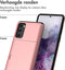 imoshion Hoesje Geschikt voor Samsung Galaxy S20 FE Hoesje - Ruimte voor 2 pasjes - imoshion Backcover met pasjeshouder - Rosé Goud