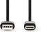 Nedis CCGW60600BK10 - USB-C 2.0 Kabel - 100cm - Zwart