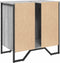 vidaXL - Wastafelkast - 60x35x60 - cm - bewerkt - hout - grijs - sonoma - eikenkleurig