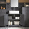 SoBuy 2-Laags opbergkast - 60 x 29 x 60cm - Grijs