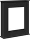 vidaXL - Haardombouw - 75x20x87,5 - cm - bewerkt - hout - zwart