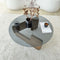 Mia Forme XL - Salontafel - Massief walnoothout en gerookt glas - 75x75 cm