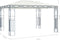 vidaXL - Prieel - met - LED-lichtslinger - 400x300 - cm - crèmekleurig