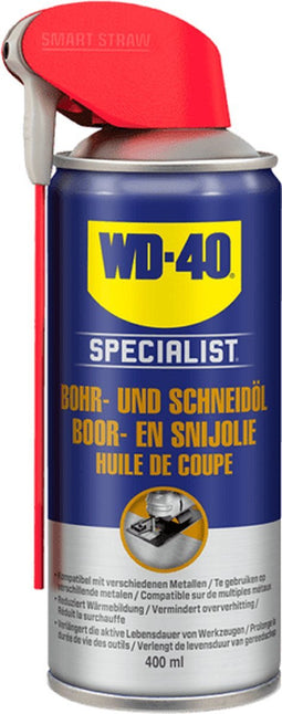 WD-40 Specialist® Boor- & Snijolie - 400ml - Smeerolie - Smeermiddel - Verlengt levensduur van boor- en snijgereedschap