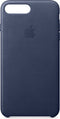 Apple iPhone 7/8 Plus - Leren hoesje - Duurzaam leder - Donkerblauw