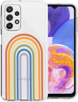 imoshion Hoesje Geschikt voor Samsung Galaxy A23 (5G) Hoesje Siliconen - imoshion Design hoesje - Meerkleurig / Rainbow Pride