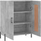 vidaXL - Dressoir - 69,5x34x90 - cm - bewerkt - hout - betongrijs