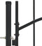 vidaXL - Poort - 1x2 - m - staal - zwart