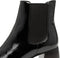 TAMARIS Essentials - Enkellaarzen - Blokhak 5,5 cm - BLACK PATENT