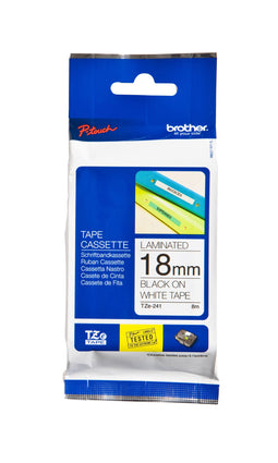 Brother - Labele brother ptouch tze241 18mm wit | 25 stuks