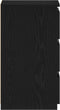 vidaXL - Nachtkastje - Zwart - Eiken - 40x35x62,5 - cm - Geengineerd - Hout