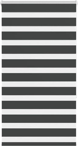 vidaXL - Zebra - rolgordijn - 70x150 - cm - stofbreedte - 65,9 - cm - zwart