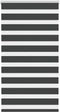 vidaXL - Zebra - rolgordijn - 70x150 - cm - stofbreedte - 65,9 - cm - zwart