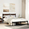 vidaXL - Bedframe - met - hoofdbord - zonder - matras - bruin - eiken - 150x200 - cm