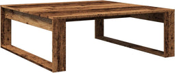 vidaXL - Salontafel - 100x100x35 - cm - bewerkt - hout - oude - houtkleurig