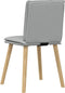 vidaXL - Eetkamerstoelen - 2 - st - stof - lichtgrijs