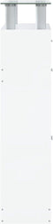 vidaXL - Schoenenkast - 63x24x104 - cm - bewerkt - hout - hoogglans - wit