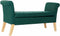 Kruk DKD Home Decor 8424001795512 Natuurlijk Hout Polyester Groen (130 x 44 x 69 cm)