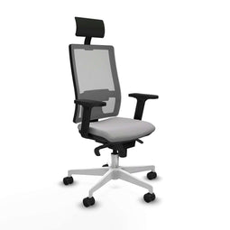Bureaustoel met hoofdsteun Piqueras y Crespo 2D026N1 Lichtgrijs