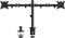 Ewent EW1512 - Dubbele Monitor Arm - Voor 2 schermen tot 32 inch - VESA 75x75 en 100x100 (2 stuks)