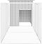 vidaXL - Kippenhok - 300x91x100 - cm - gegalvaniseerd - staal - grijs