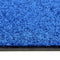 vidaXL - Deurmat - wasbaar - 90x120 - cm - blauw