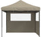 vidaXL - Partytent - inklapbaar - pop-up - met - 2 - zijwanden - taupe