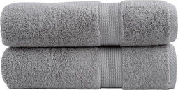 vidaXL - Handdoeken - SOLUND - 2 - st - 600 - g/m² - 50x100 - cm - grijs