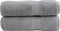 vidaXL - Handdoeken - SOLUND - 2 - st - 600 - g/m² - 50x100 - cm - grijs