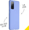 Accezz Hoesje Geschikt voor Samsung Galaxy S20 FE Hoesje Siliconen - Accezz Liquid Silicone Backcover - paars