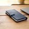 Selencia Hoesje Geschikt voor Samsung Galaxy A7 (2018) Hoesje Met Pasjeshouder - Selencia Echt Lederen Bookcase - Donkerblauw