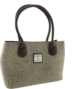 Schoudertas Cassley Beige (Oatmeal) - Klassiek - Harris Tweed - Glen Appin of Scotland