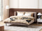 ARETTE - Tweepersoonsbed - Taupe - 160 x 200 cm - Fluweel