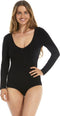 MAGIC Bodyfashion Longsleeve Bodysuit - Eco-vriendelijk Tanboocel™ Bamboe - Zwart - Maat S