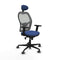 Piqueras y Crespo 2D036G1 - Bureaustoel - Verstelbare hoogte met hoofdsteun - Marineblauw
