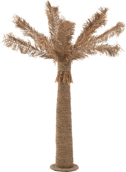 J-Line decoratie Palmboom - zeegras - naturel - medium