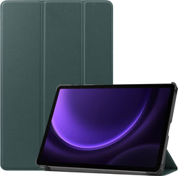 imoshion Trifold Bookcase - Geschikt voor Samsung Galaxy Tab S9/S10 FE/S10 Lite - Auto-wake functie - Donkergroen