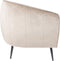 PTMD Vinn Velvet Fauteuil - 67 x 78 x 72 cm - Metaal/Fluweel - Beige