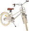 AMIGO Urban Meisjesfiets 18 Inch - Kinderfiets 27 cm - Lichtgewicht Aluminium - Met Terugtraprem en V-Brake - Zandkleurig
