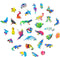 UNIDRAGON Houten Puzzel Voor Volwassenen Dier - Regenboogkleurige Kameleon - 314 stukjes - King Size 31x41 cm