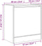 Schoenenkast 60x34x63,5 cm bewerkt hout sonoma eikenkleurig