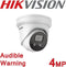 Hikvision DS-2CD2346G2-ISU/SL - Exir domecamera 4 MP - 30 m IR WDR Ultra Low Light - Wit