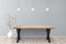 Feel Home - 240x100 Eettafel - Massief Boomstamblad Eiken - 5 cm dik - X Frame
