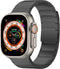 Selencia Bandje Geschikt voor Stalen magnetisch bandje voor de Apple Watch Bandje Series 1 / 2 / 3 / 4 / 5 / 6 / 7 / 8 / 9 / SE / Ultra (2) - 42 / 44 / 45 / 49 mm - Selencia Stalen band - Zwart