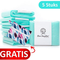 Pure Sensation Navulling - Luieremmer Navulling - 5 stuks - 15/16 Liter - Gratis Luier Etui (5 stuks)